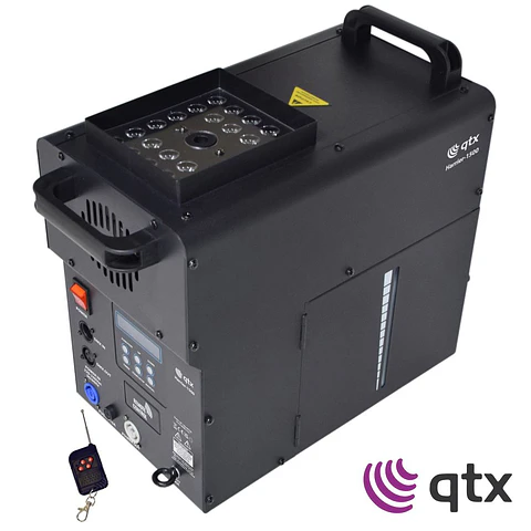 Máquina De Fumos Geiser 1500W 24 LEDS 3W RGB DMX QTX