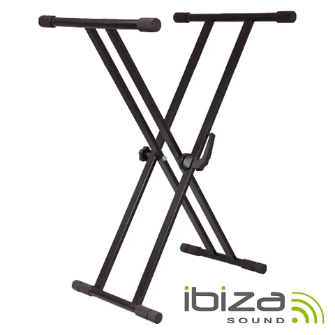 SUPORTE P/ TECLADO BLOQUEIO DUPLO 65-96CM 75KG IBIZA