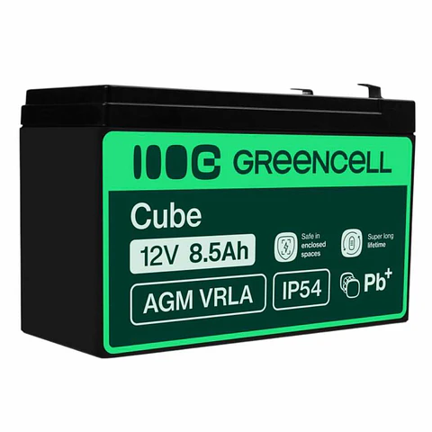 Bateria Chumbo Gel AGM 12V 8.5A GREEN CELL