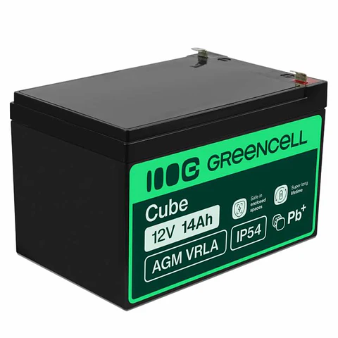 Bateria Chumbo Gel AGM 12V 14A GREEN CELL