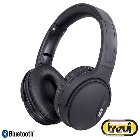 Auscultadores Bluetooth S/ Fios Preto TREVI