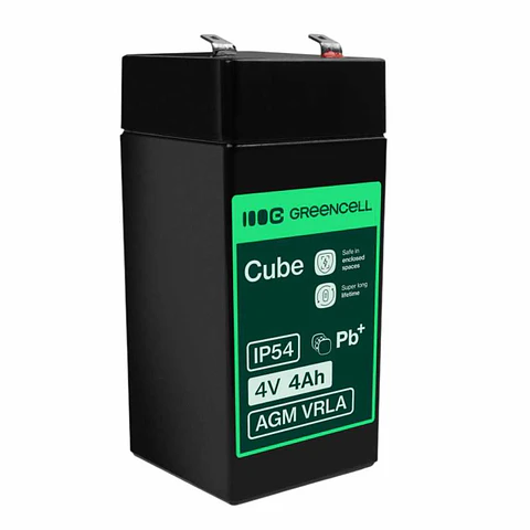 Bateria Chumbo Gel AGM 4V 4A GREEN CELL