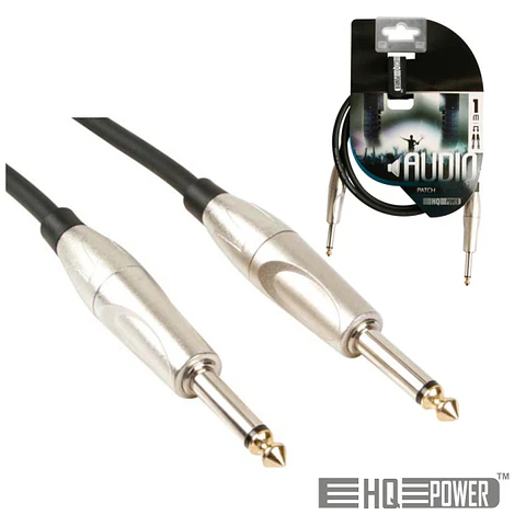 CABO JACK 6.35MM MACHO / MACHO 1M HQ POWER