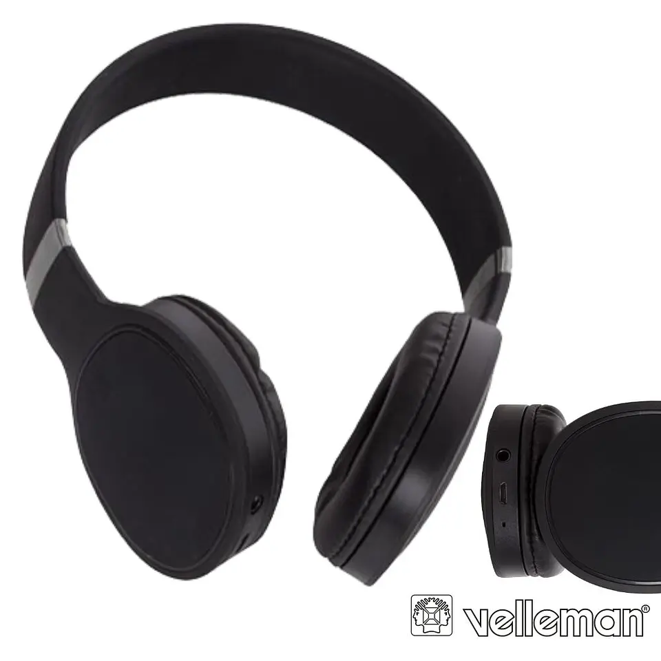 AUSCULTADORES BLUETOOTH DSP E CANCEL. RUÍDO BAT VELLEMAN 1