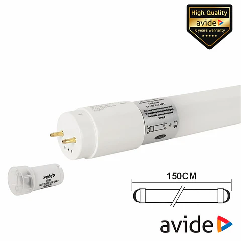 Lâmpada Tubular T8 22W 150cm LEDS G13 4000K 3300lm AVIDE
