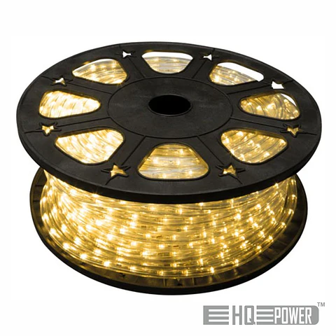 Mangueira Luminosa Led Branco Quente 45M HQ POWER