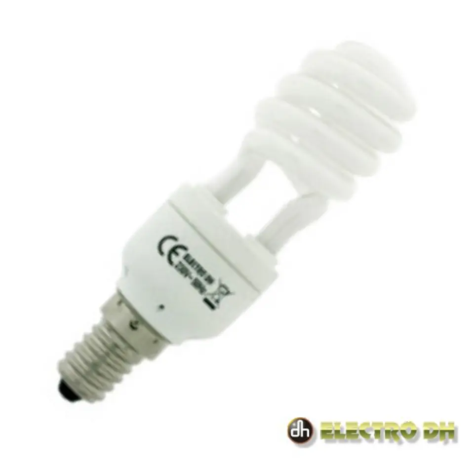 LÂMPADA E14 11W=60W 230V ECO ESPIRAL 540LM 6400K EDH 1