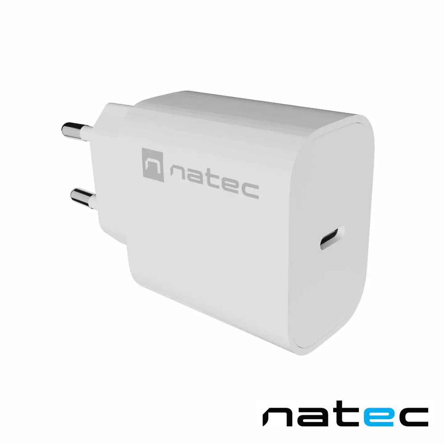 Alimentador RIBERA 1X USB-C 20W Branco NATEC 1
