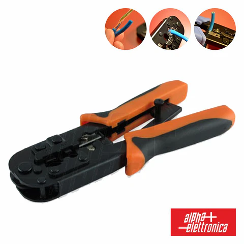 ALICATE DE CRAVAR 6P4C/6P6C/8P8C/RJ11/RJ12/RJ45
