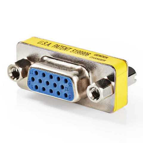 Ficha Adaptadora VGA 15p Hd Fêmea / VGA 15p Hd Fêmea