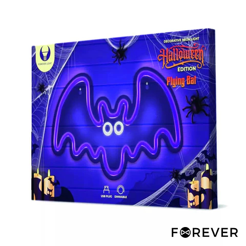 Luz LED Neon Em Forma de Morcego HALLOWEEN