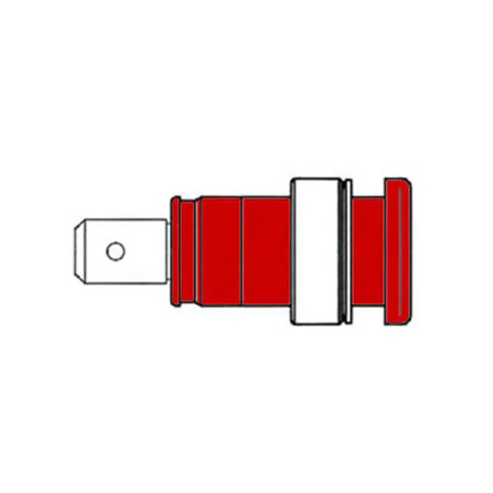 FICHA DE SEGURANÇA ISOLADA 4MM / VERMELHA (SEB 2620-F6,3) 1