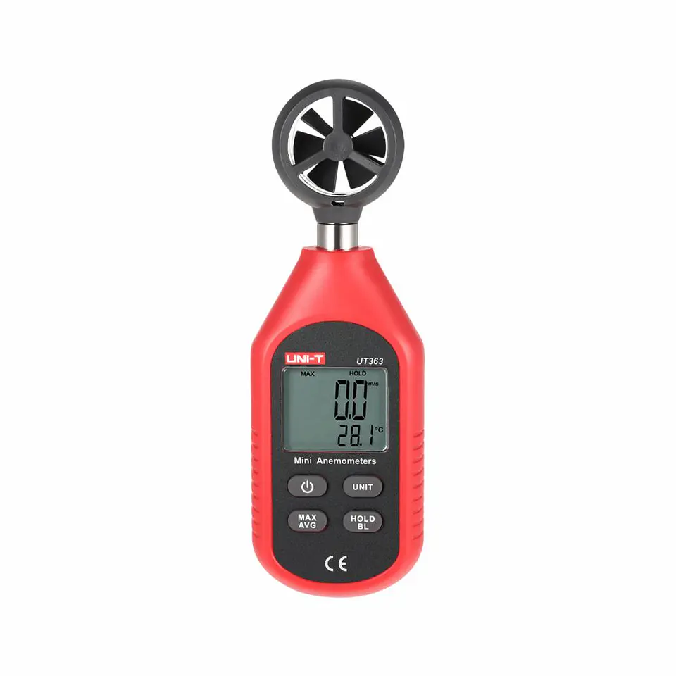 Anemómetro Digital C/ Temperatura 30m/s UNI-T 1