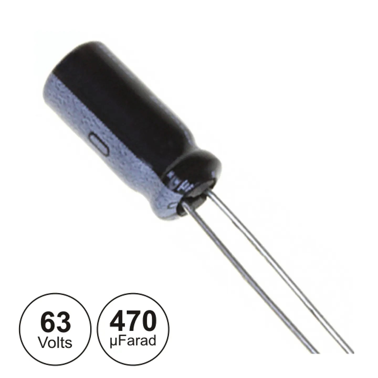 CONDENSADOR ELECTROLITICO 470UF 63V 105º 1