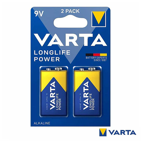 Pilha Alcalina 2x 9V/6LP3146 Longlife Power VARTA