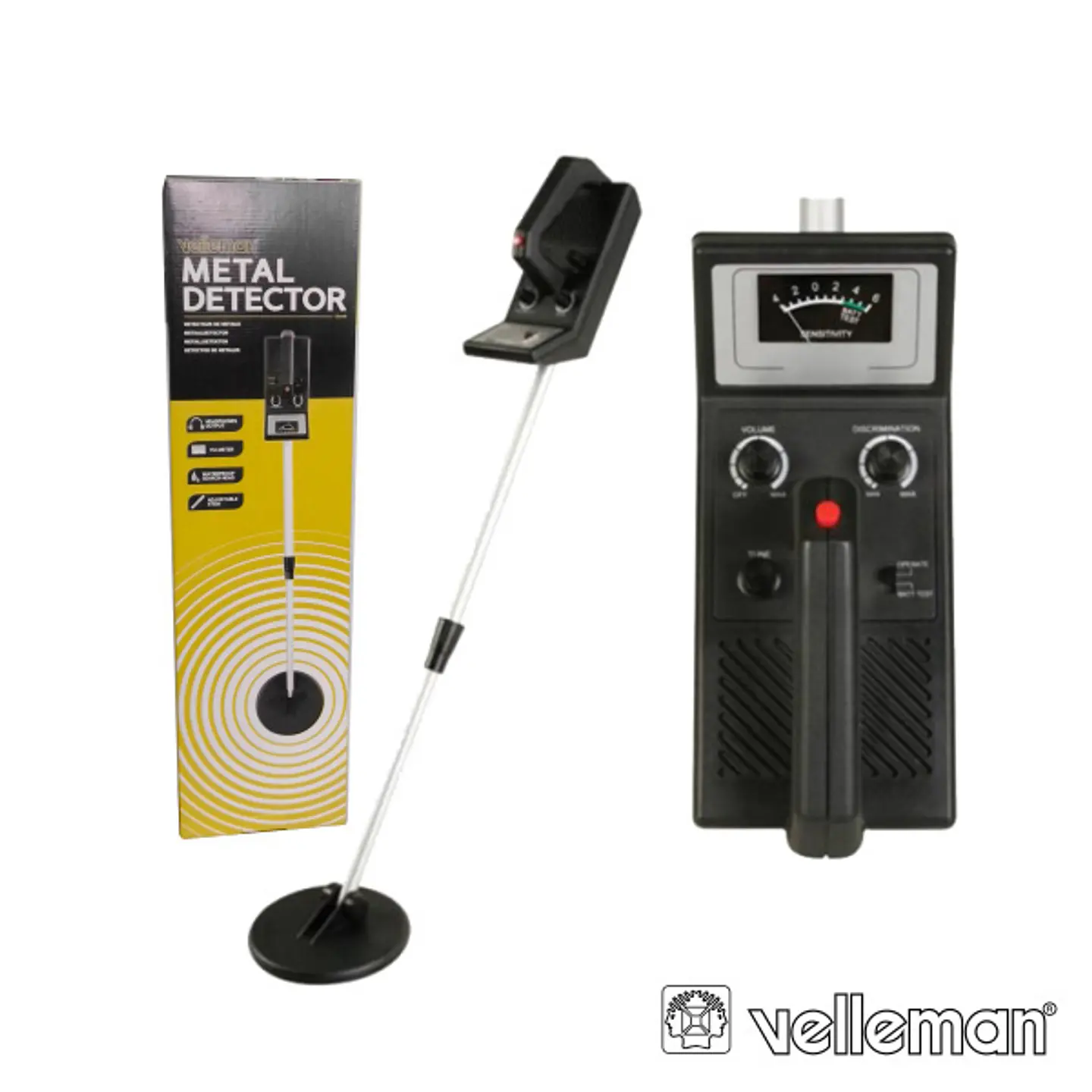 DETECTOR DE METAIS BÁSICO VELLEMAN 1
