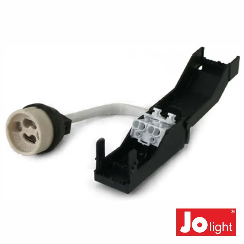 CASQUILHO P/ LÂMPADA GZ10/GU10 C/CAIXA E BORNES JOLIGHT 1
