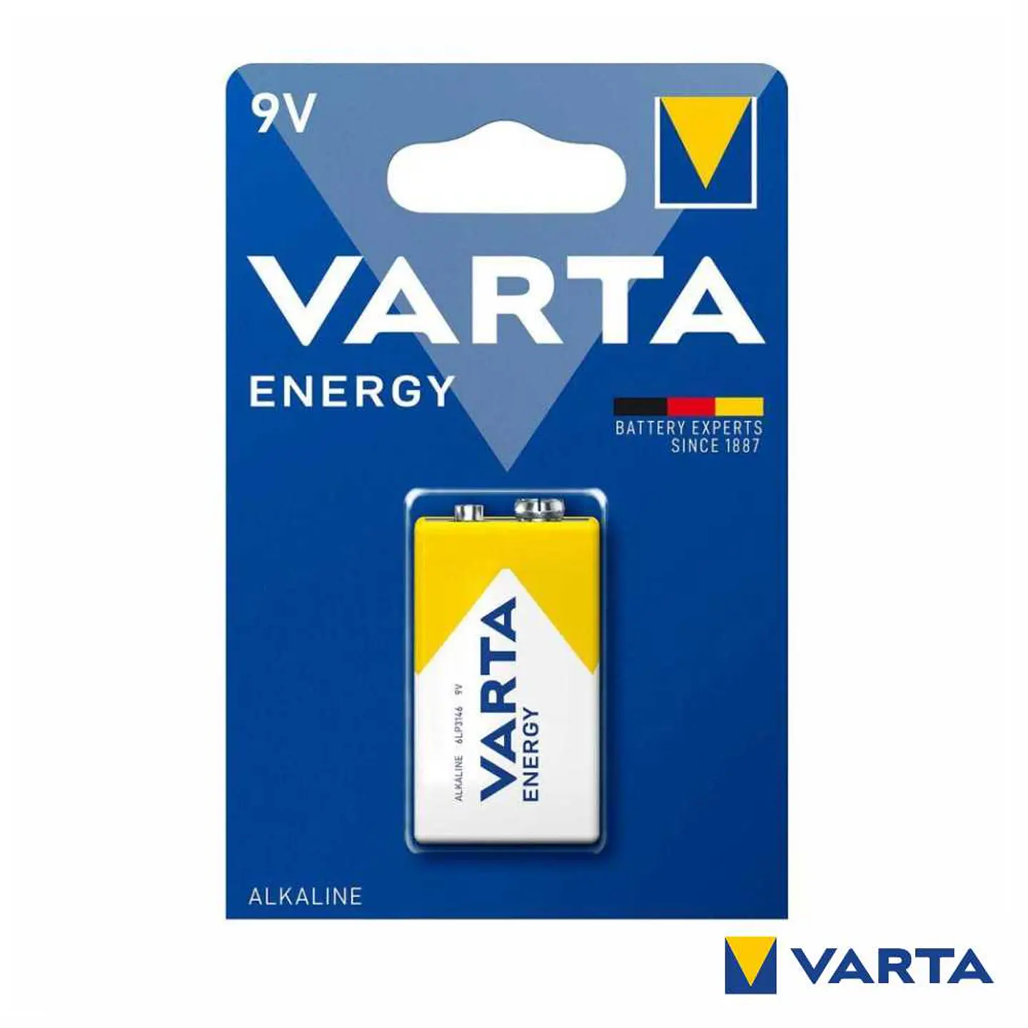 Pilha Alcalina 9V/6LR61 VARTA 1