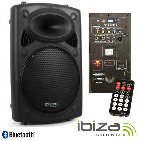COLUNA BI-AMPLIFICADA 12" 700Wmáx USB/BT IBIZA