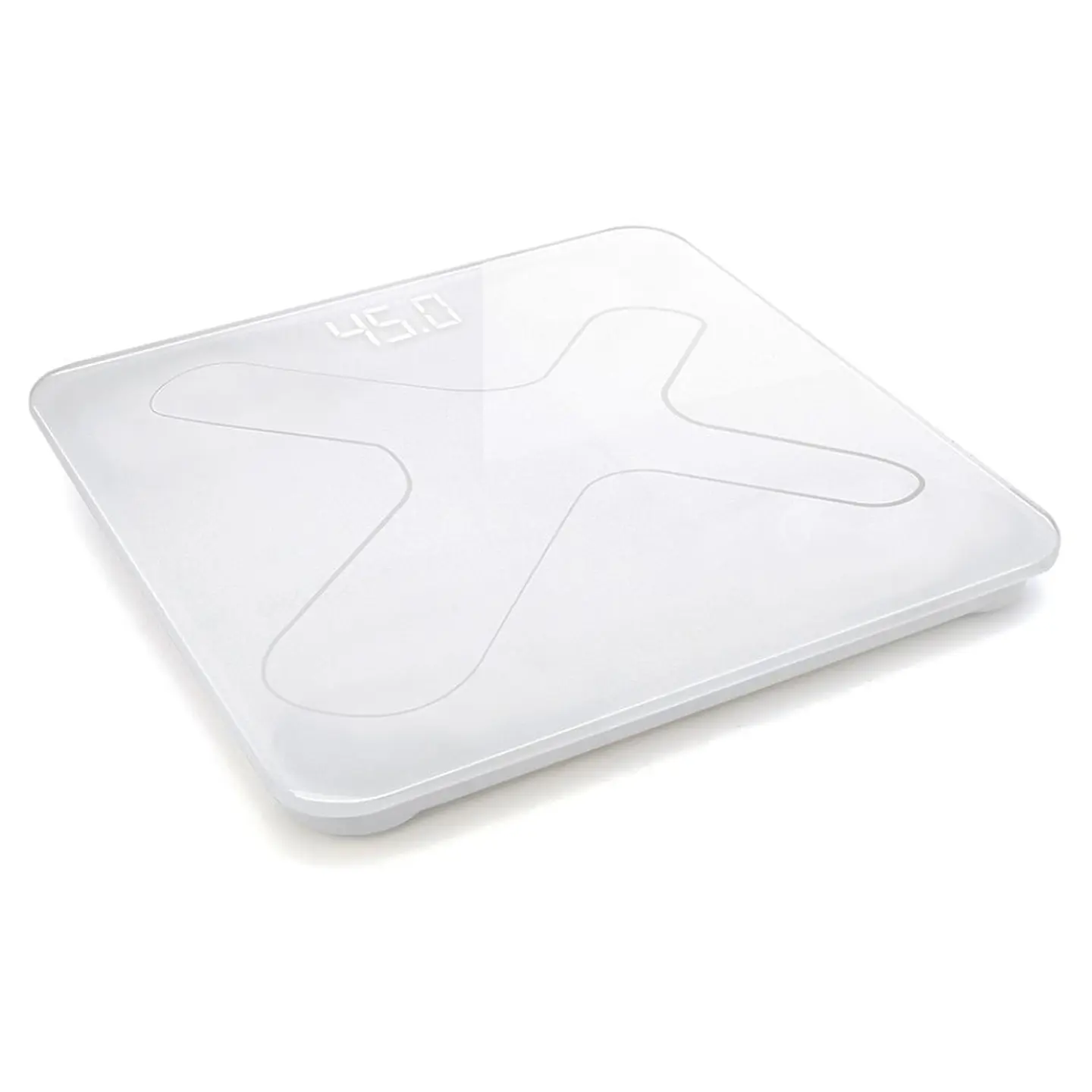 Balança Corporal 180kg Digital Vidro Branco 1