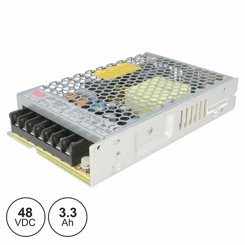 FONTE DE ALIMENTAÇÃO INDUSTRIAL 48V 158W 3.3A MW