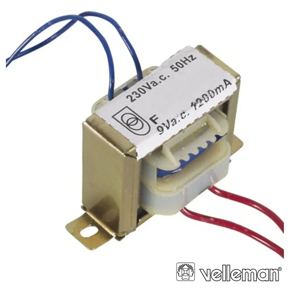 TRANSFORMADOR 10.8VA 1X9V VELLEMAN 1