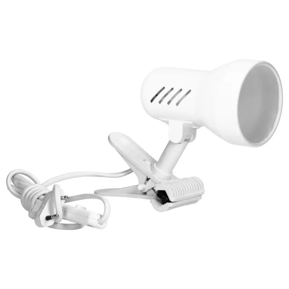 Candeeiro Secretária 1xE27 40W C/ Mola Branco VIRONE 1