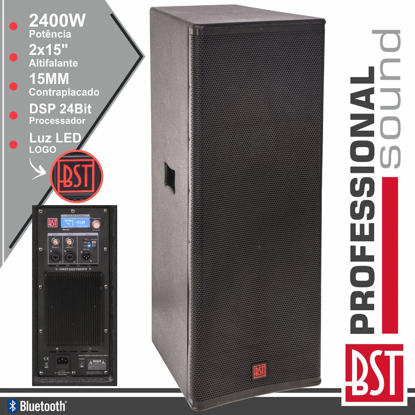 COLUNA AMPLIFICADA PRO 2X15