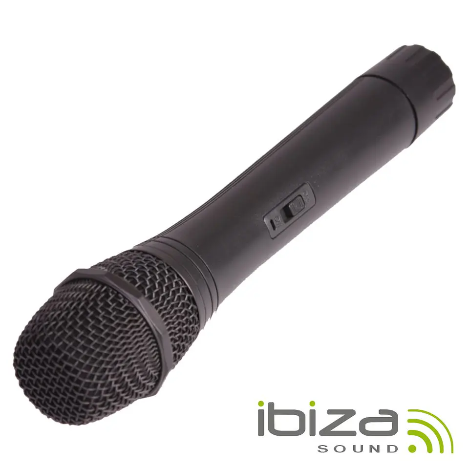 Microfone S/ Fios P/ Colunas PORT12/15UHF 865MHz IBIZA 1