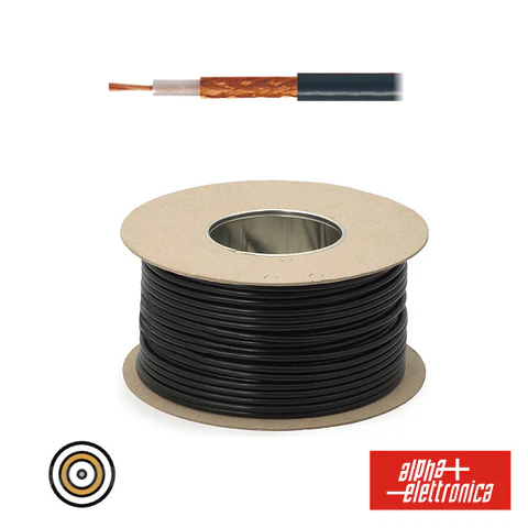 CABO COAXIAL 75 Ohm RG59BU Ø6.15 PRETO