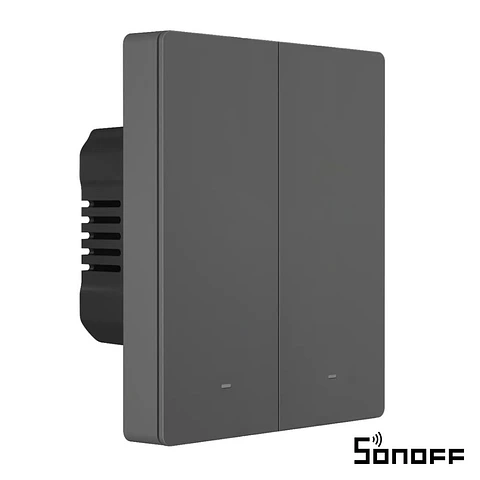 Interruptor Parede Duplo Encastrar WiFi+RF 2 Gang SONOFF
