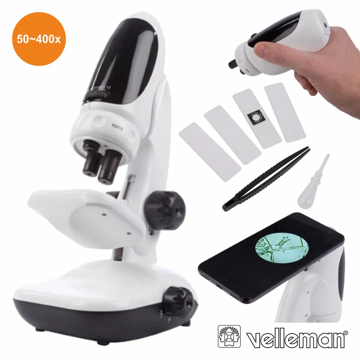 MICROSCÓPIO DIGITAL P/ TELEMÓVEL C/ AMPLIAÇÃO 50-400X 1