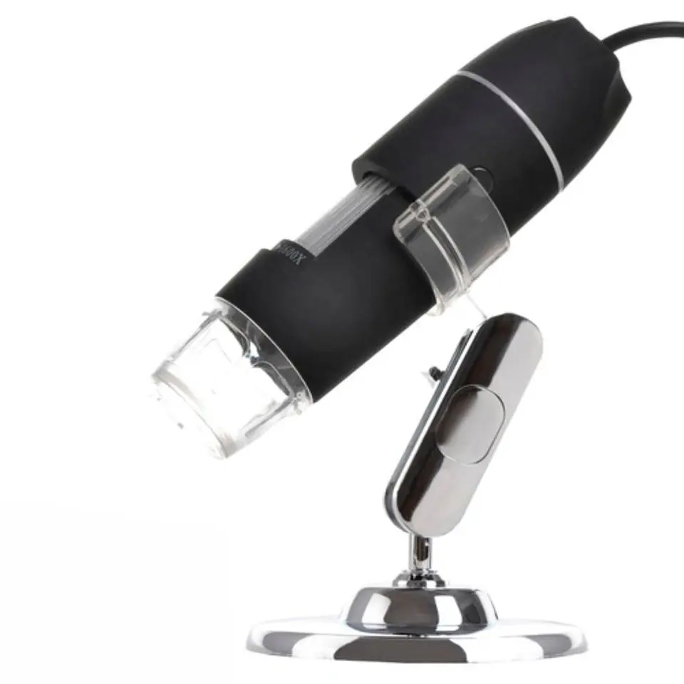 Microscópio Digital 2MP USB 8 LEDS C/ Ampliação 1600X 1