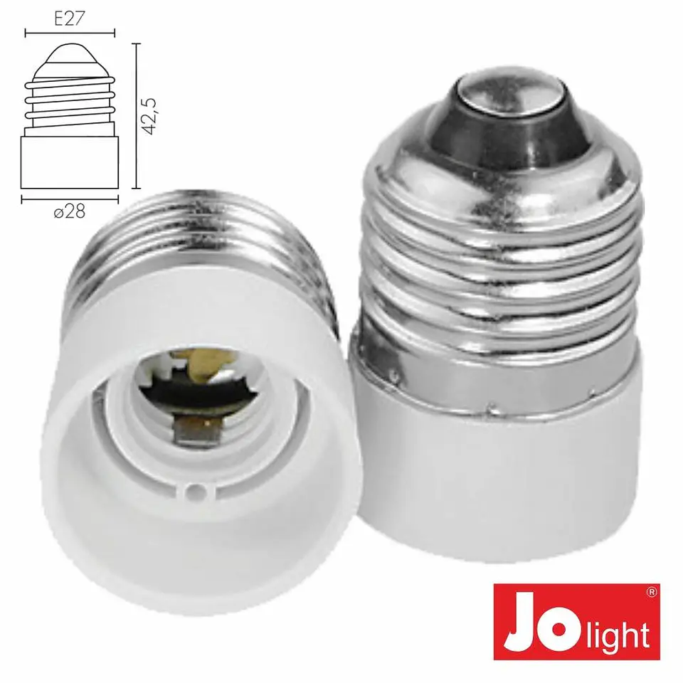 CASQUILHO ADAPTADOR DE E27 P/ E14 1