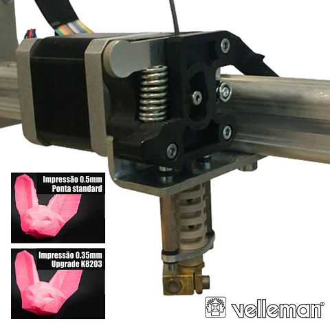 EXTRUSOR DE MOVIMENTAÇÃO DIRETA P/ IMPRESSORA 3D VELLEMAN