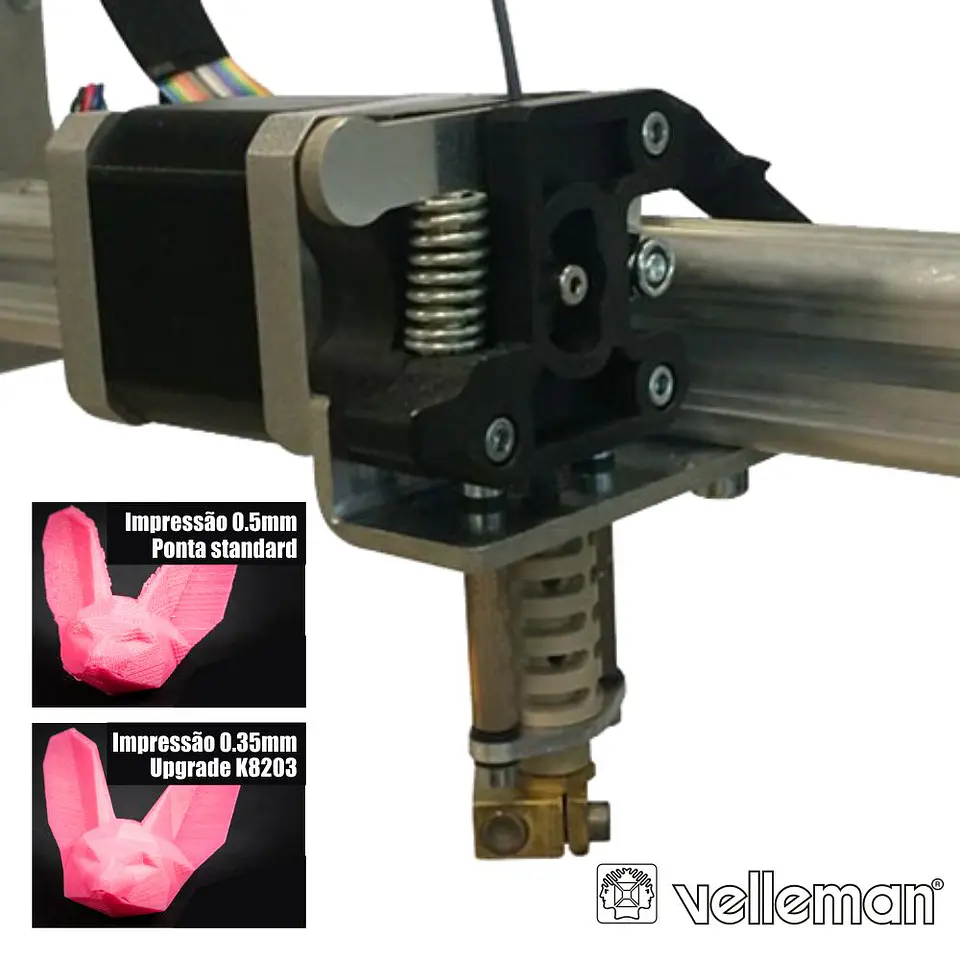 EXTRUSOR DE MOVIMENTAÇÃO DIRETA P/ IMPRESSORA 3D VELLEMAN 1