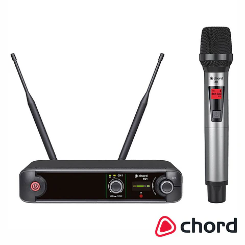 Central de Microfone UHF S/ Fios 1 Canal CHORD