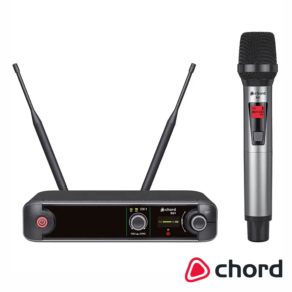 Central de Microfone UHF S/ Fios 1 Canal CHORD 1