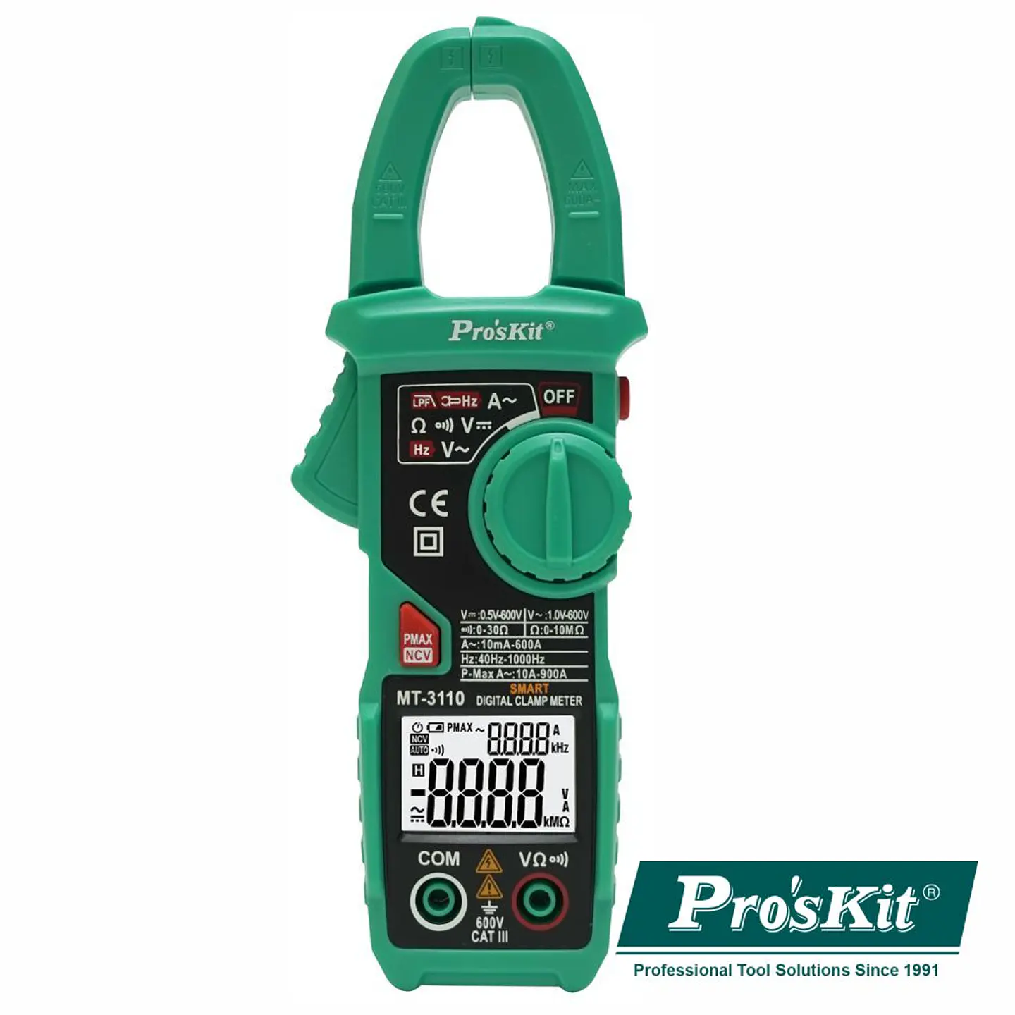 PINÇA AMPERIMÉTRICA DIGITAL AC/DC 400A PROSKIT 1