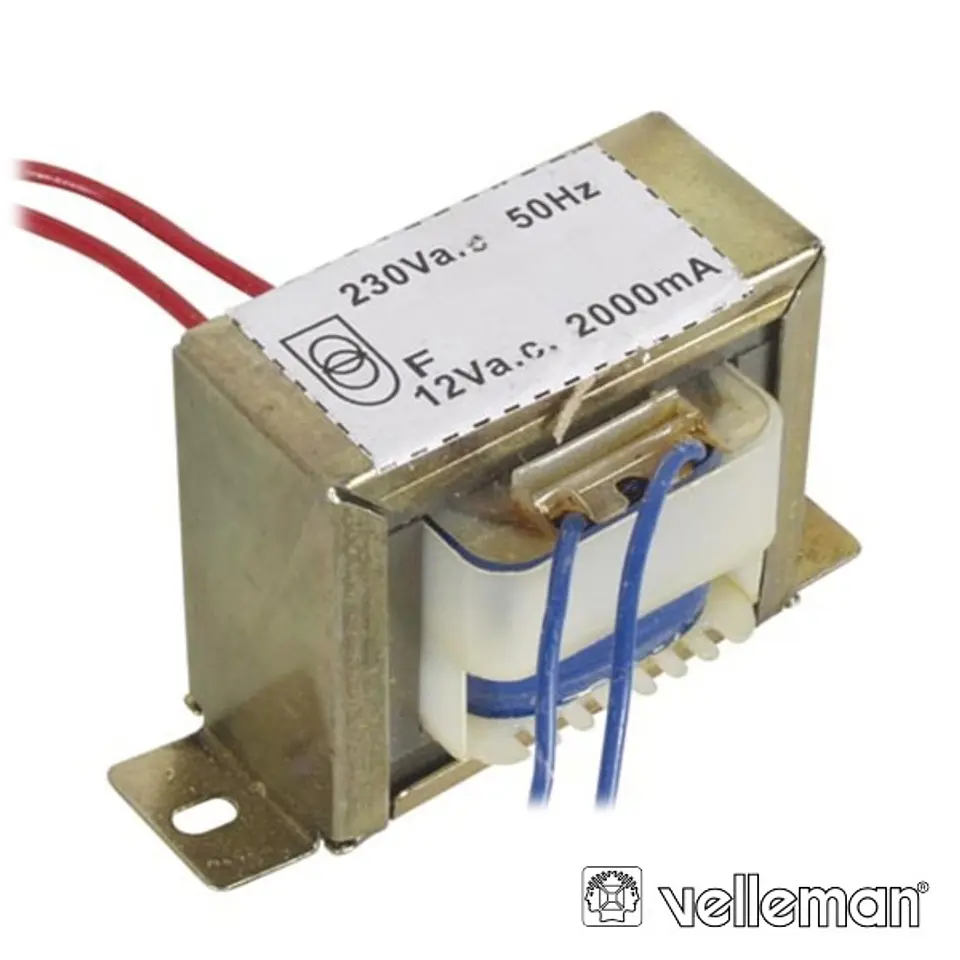 TRANSFORMADOR 24VA 1X12V VELLEMAN 1