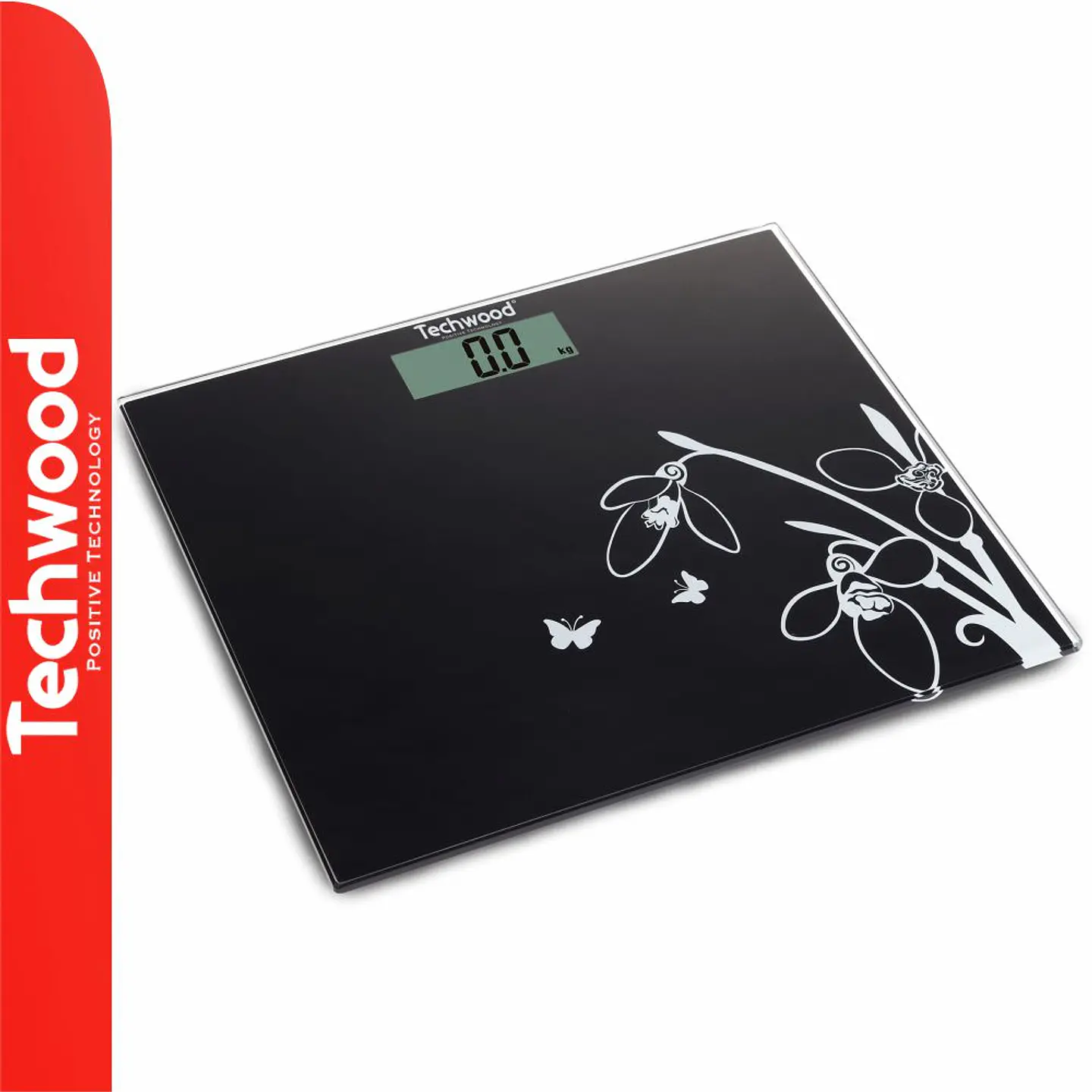 Balança Corporal 150kg Digital Vidro TECHWOOD 1