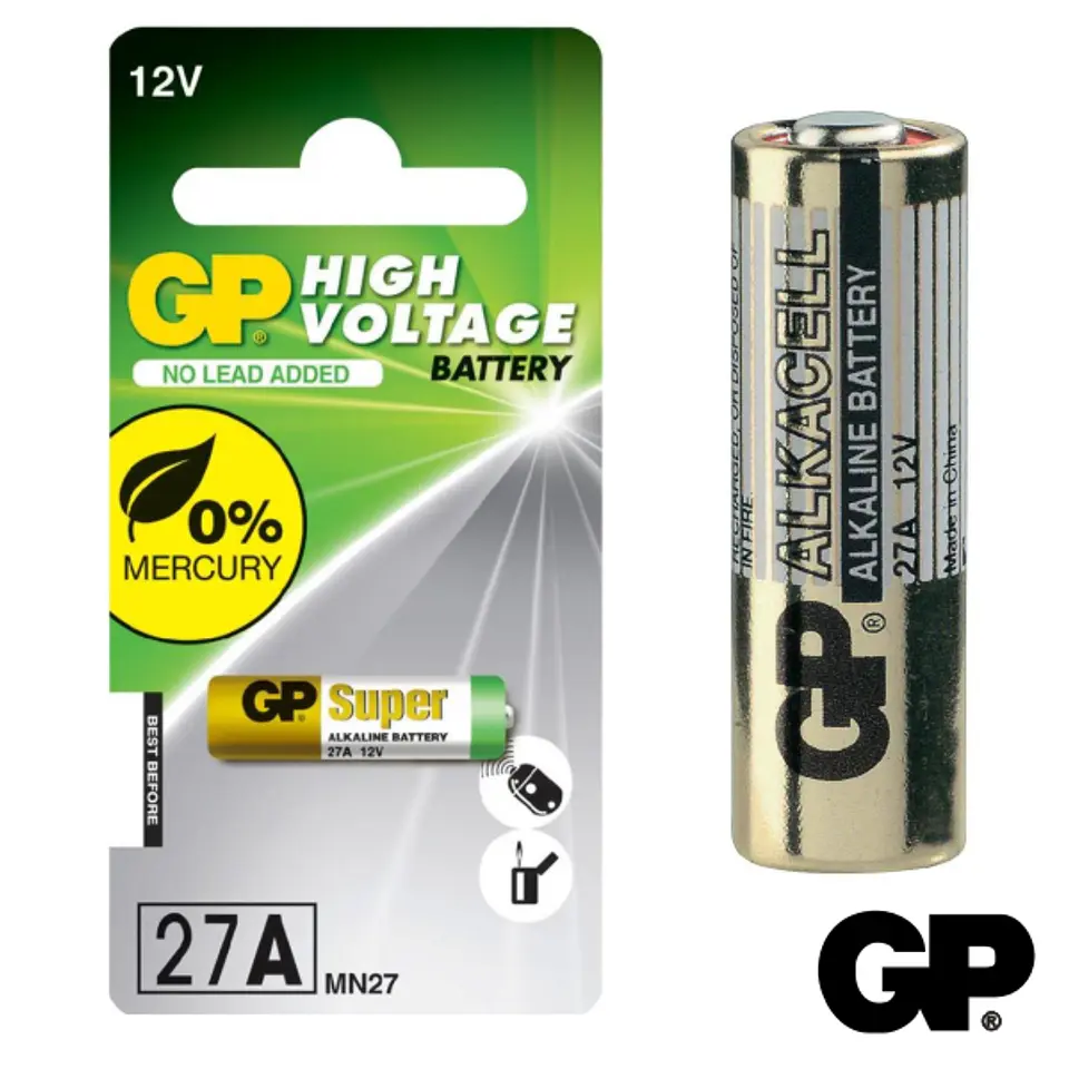 PILHA ALCALINA A27/LR27A 12V BLISTER GP 1