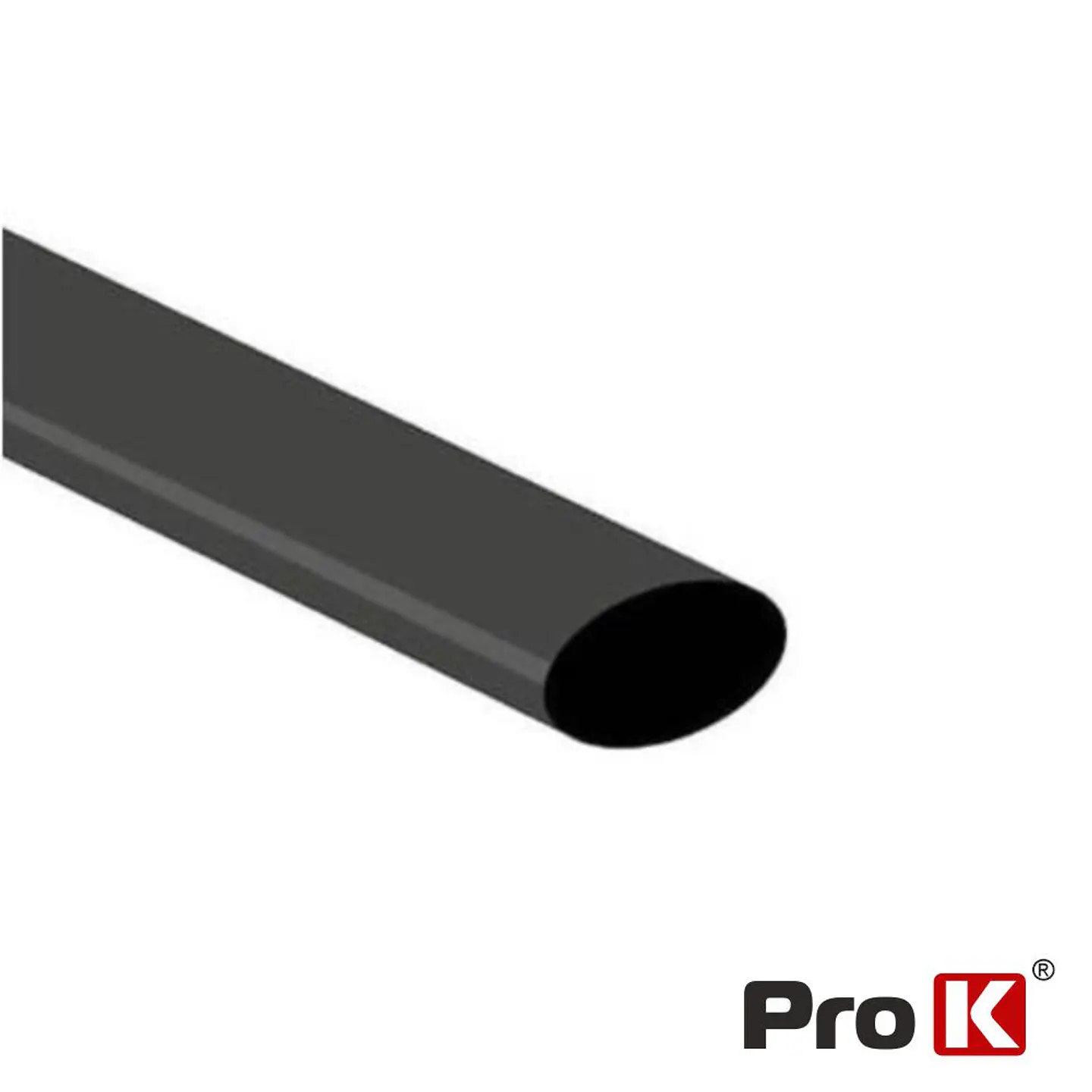 TUBO MANGA TERMORETRÁCTIL 1.6MM 1.2M 50X PRETO PROK 1