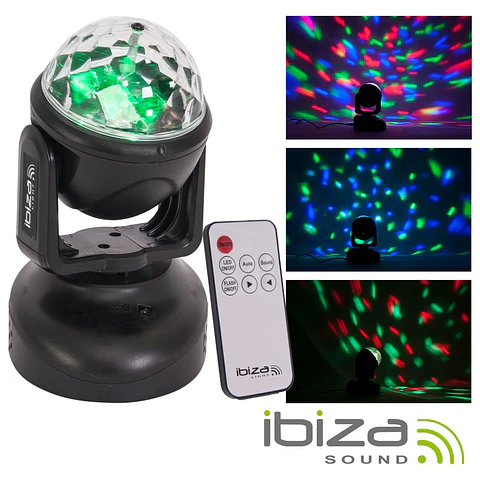 Moving Head 6 LED RGB 18W IBIZA