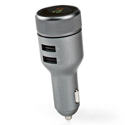 Transmissor FM Bluetooth V4.2 2USB  Ficha Isqueiro