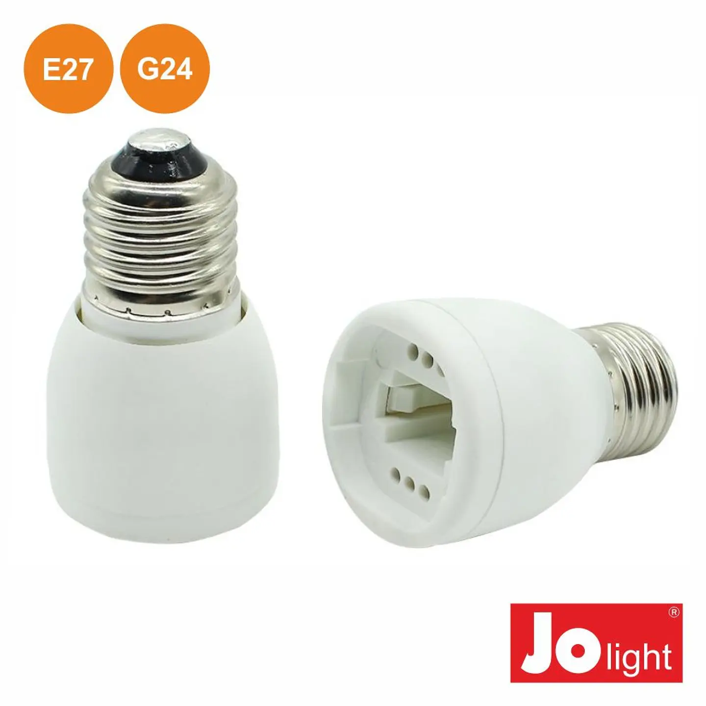 CASQUILHO ADAPTADOR DE E27 P/ G24 1