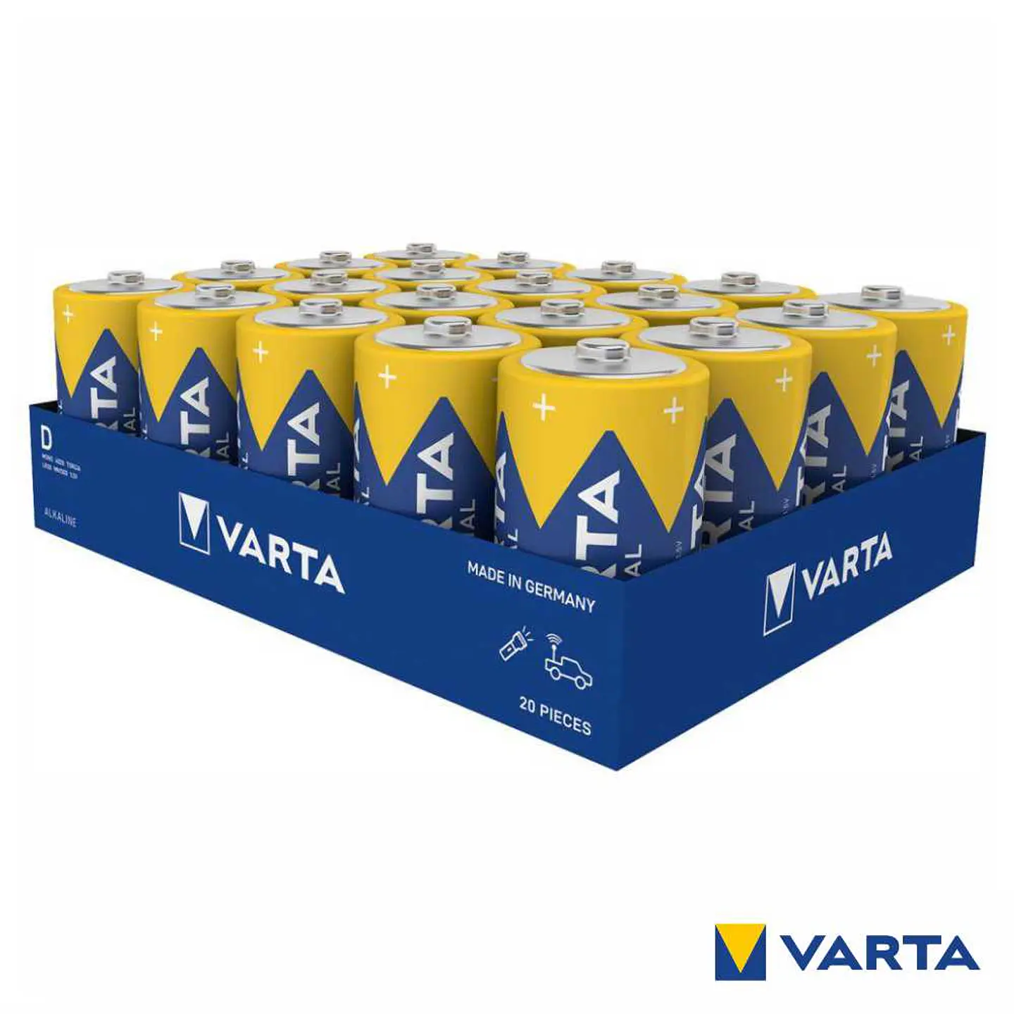 Pilha Alcalina LR20/D 1.5v 20x Industrial Pro VARTA 1