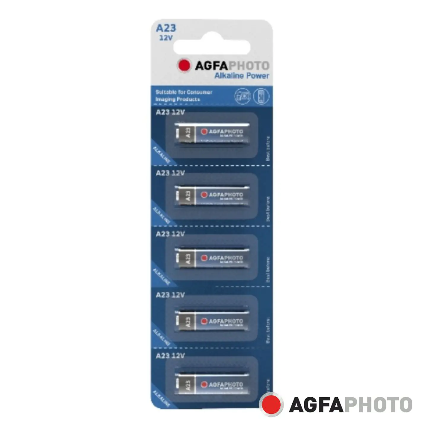 Pilha Alcalina LR23A/A23 12V 5x Blister POWER AGFAPHOTO 1