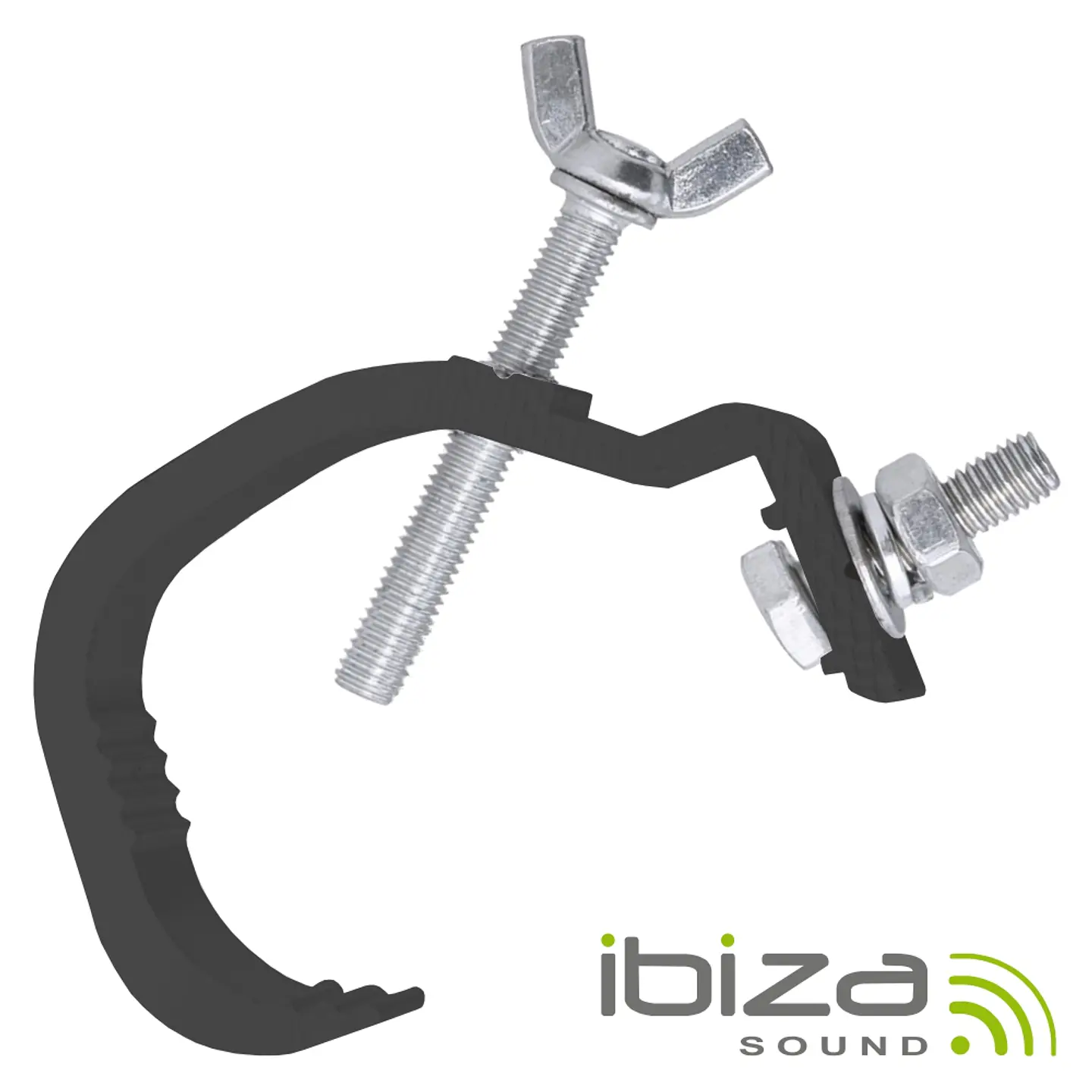 GANCHOS P/ PROJETORES FORMA G PRETO 20KG IBIZA 1