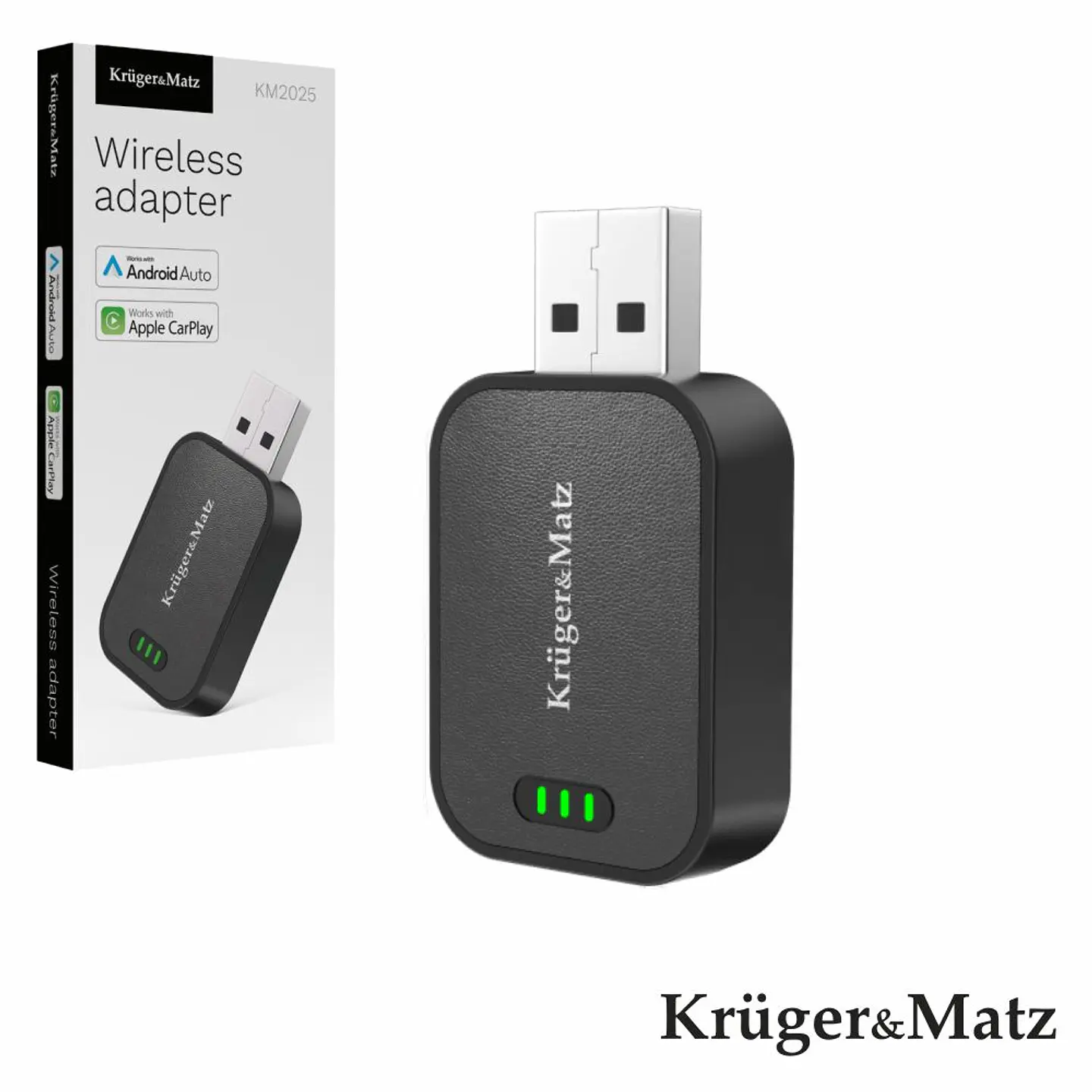 Adaptador Carplay e Android Auto WiFi/BT KRUGER MATZ 1